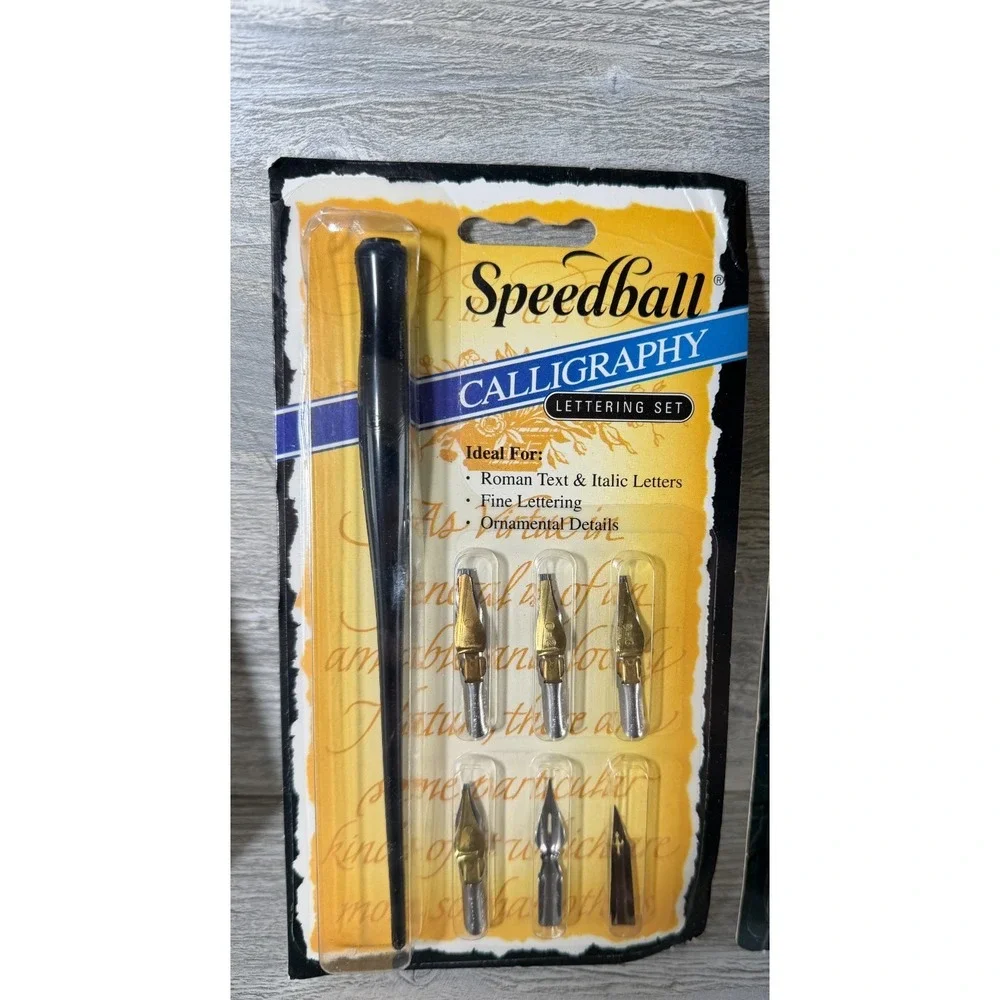 Sheaffer Calligraphy Kit Speedball Manuscript Sets Ink Nibs Pens Lot Artist New